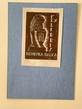 Ex libris Henryka 8,5x12x5cm Gebus-Baranecka