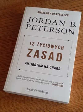 Książka Jordan Peterson "12 życiowych zasad."