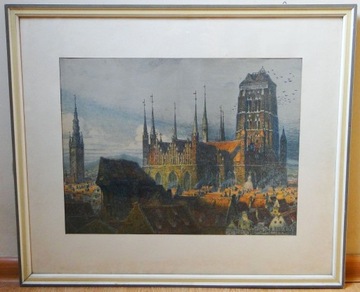 Theodor Urtnowski(1881-1963). Litografia. Gdańsk