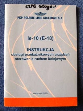 Ie-10 Obsługi przekaźnikowych urządzeń SRK