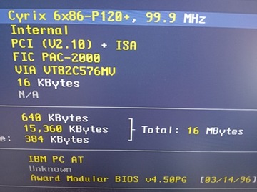 Komputer Mecer Cyrix 6x86 P120+