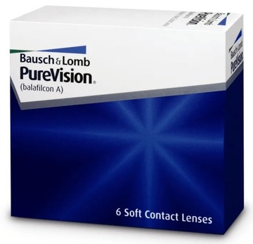 Soczewki kontaktowe miesięczne PureVision 6 szt