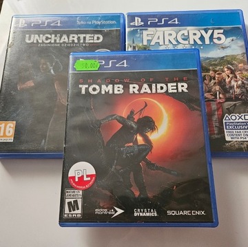 Far Cry 5 + Tomb Raider Shadow + Uncharted PL