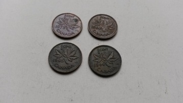 Kanada Canada one cent 1940 1944 1945 1973