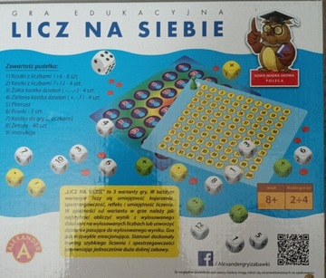 Licz na siebie Gra edukacyjna Matematyka wiek 8+