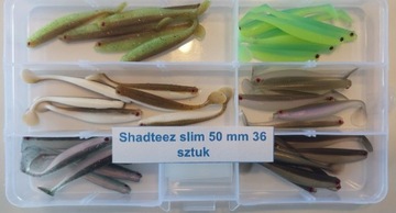 Shadteez slim 50 mm 5 cm 1 g - 36 sztuk zestaw