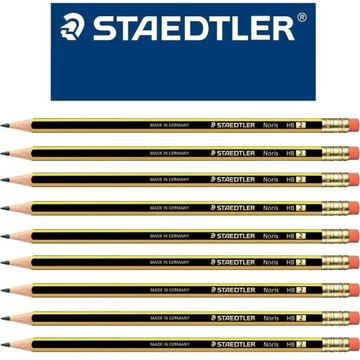 Staedtler Noris 122 Ołówek HB z Gumką opk 12 sztuk