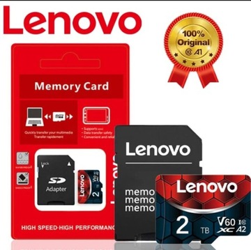 Karta Lenowo 2TB microSD+Adapter Klasa 10+GRATIS!