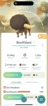 Pokemon GO - REGIONALNY Bouffalant (wymiana)