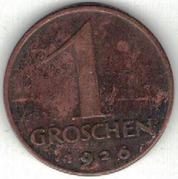 Austria 1 grosz groschen 1926  17 mm