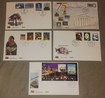 Irlandia zestaw 5 kopert FDC+ gratis 