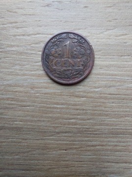 Holandia 1 cent 1922 stan -II konik morski