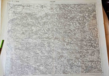 Stara mapa Złoczów 1914 rok