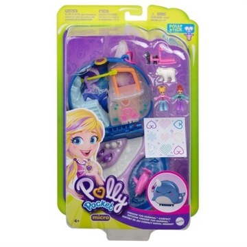 Polly Pocket zestaw Mroźna Kraina. Lalka.