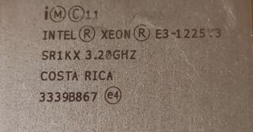Procesor XEON E3-1225V3