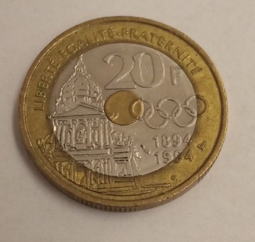 Francja 20 frank 1994 rok 