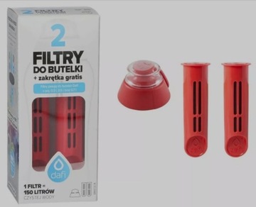 Filtr do butelki Dafi - 2 filtry + na