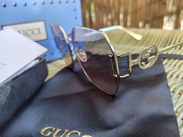Casualowe okulary przeciwsłoneczne Gucci 