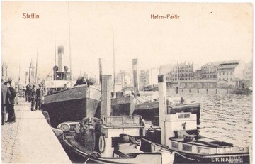 SZCZECIN- Stettin. Hafen-Partie- ca. 1910