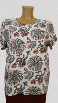 Bawełniana wzorzysta bluzka shirtowa 40 H & M