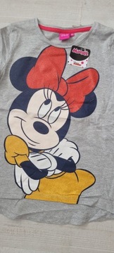 % DISNEY Urocza bluzeczka Myszka Minnie 128 Nowy