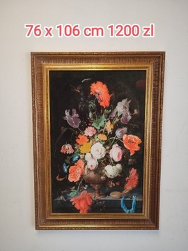 Obraz aksamitowy kwiaty