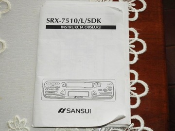 Instrukcja obsługi do radia Sansui SRX-7510