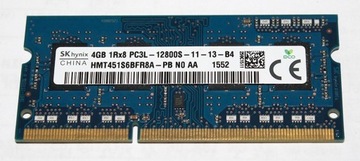 Pamięć RAM DDR3 HYNIX 4GB SO-DIMM PC3-12800S 