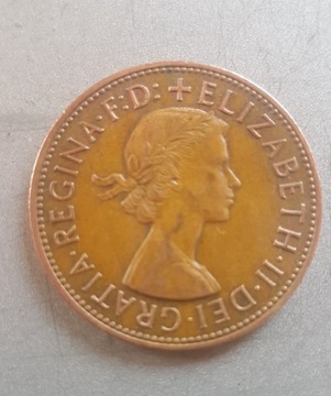 ONE PENNY 1962 ELIZABETH II - moneta