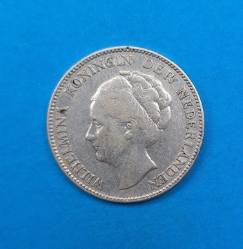 Holandia 1 gulden 1931, Wilhelmina, srebro 0,720