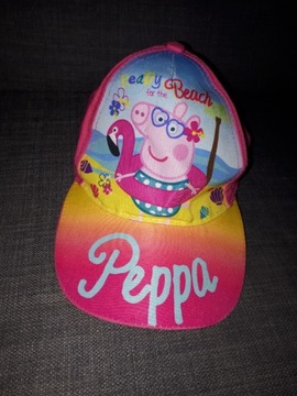 Różowa czapka z daszkiem Świnka Peppa Pig 
