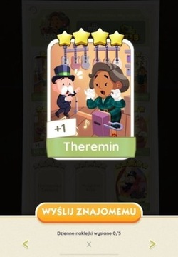 Naklejka 4* Monopoly GO! Theremin
