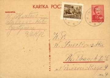 1950 - Agencja Zalesie k.Gostynia - Cp 109 