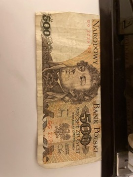 Banknot 500zl  z 1982roku