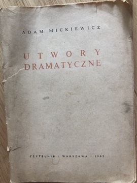 Utwory dramatyczne Adam Mickiewicz