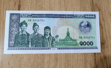 Laos 1000 kip 2003 UNC 