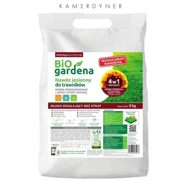 Nawóz BiOgardena jesienny do trawników 8 kg