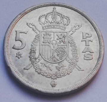Hiszpania 5 peset 1975