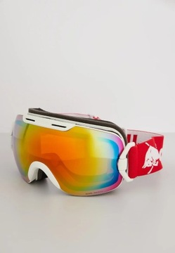 Gogle narciarskie Red Bull Spect snowboardowe czerwone