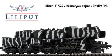 Liliput 131524 - lokomotywa wojenna 52 3109 DRG
