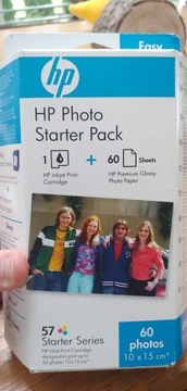 Zestaw HP Photo Starter Pack seria 57 + papier