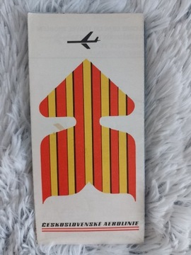 Ceskoslovenske Aerolinie  mapa 1972