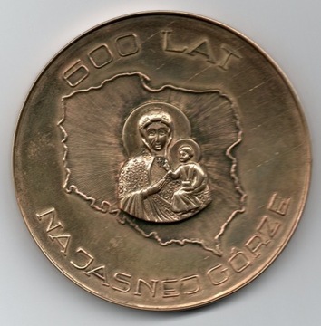 Medal 600 lat na Jasnej Górze