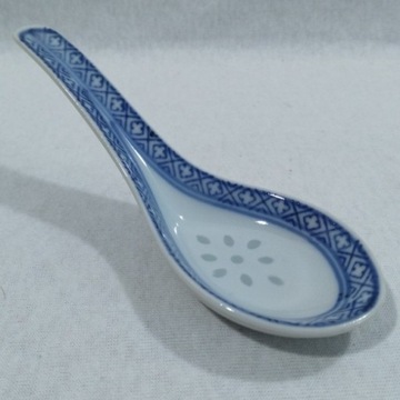 Łyżka porcelana chińska ryżowa długość 13,5 cm