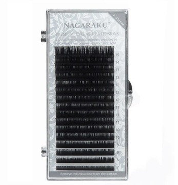 Rzęsy NAGARAKU Premium MIX C 0,07 7-15mm 16 pasków