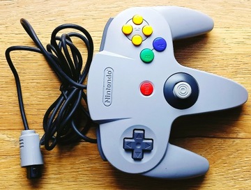 ORYGINALNY PAD / KONTROLER NINTENDO 64 SZARY