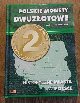 HISTORYCZNE MIASTA W POLSCE 32 SZT. 2ZŁ Z ALBUMEM