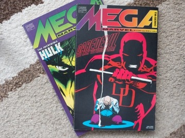 Mega Marvel - Hulk - Daredevil - 2 komiksy nr 1 i 2, rocznik 95