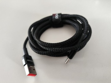 Kabel usb typ c, 100w, 2 metry, nowy 