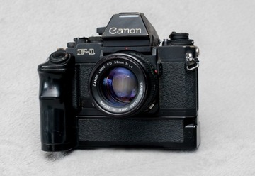 Canon F-1 new + motor+4 objektywy +super cena